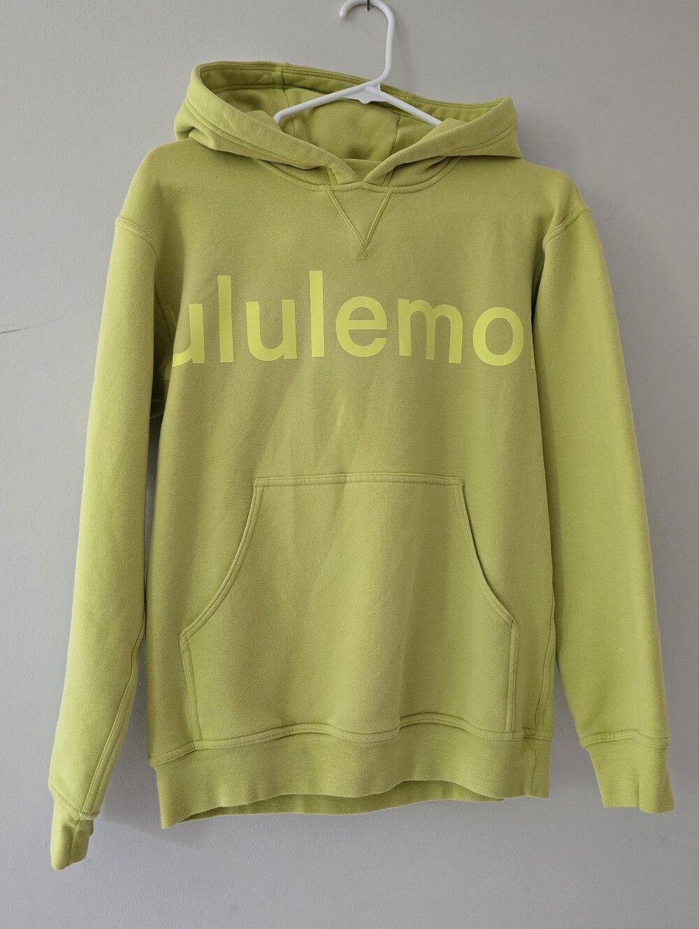 lululemon athletica Lime Green Hoodie Sweatshirt